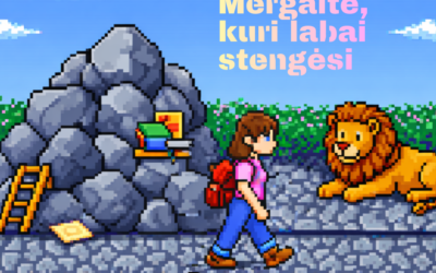 Mergaitė, kuri labai stengėsi